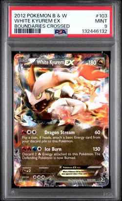 2012 POKEMON B&W BOUNDARIES CROSSED #103 WHITE KYUREM EX PSA 9 - Image 1