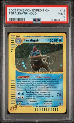 2002 POKEMON EXPEDITION #12 FERALIGATR-HOLO PSA 9 - Image 1