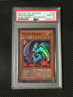 YUGIOH PSA 10 2003 Mirage Knight DCR-018 Super Rare 1st Edition *4790 - Image 1