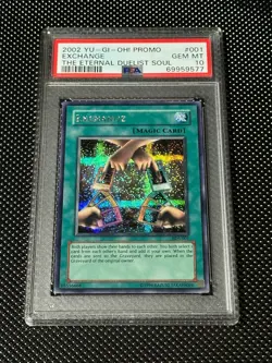 YUGIOH PSA 10 2002 Exchange EDS-001 Secret Rare Promo *9577 - Image 1
