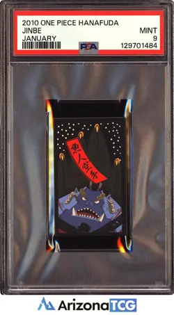 One Piece 2010 Jinbe January One Piece Hanafuda Japanese PSA 9 - Image 1
