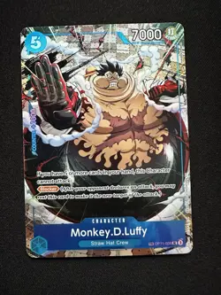 One Piece TCG Monkey.D.Luffy - OP11-058 (TR) Carrying On His Will Treasure Rare - Image 1
