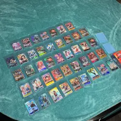 One Piece Cards LOT Collection TCG (43 Total) Including Supplies - Image 1