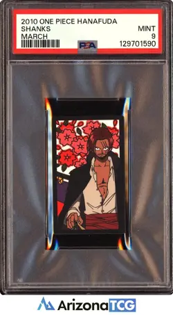One Piece 2010 Shanks March One Piece Hanafuda PSA 9 - Image 1