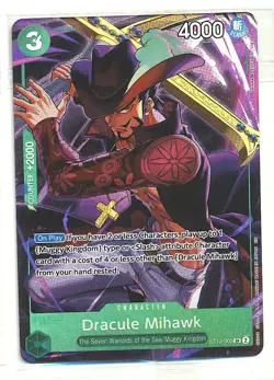 DRACULE MIHAWK ILLUSTRATION VOL. 4 ONE PIECE PROMO CARD SEALED ST12-003 SEALED - Image 1
