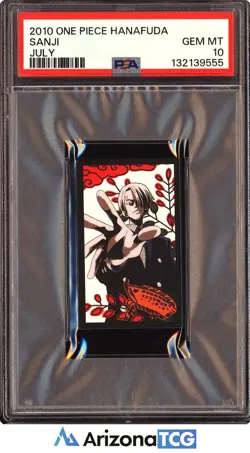 One Piece 2010 Sanji July One Piece Hanafuda GEM MINT PSA 10 - Image 1
