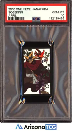 One Piece 2010 Sogeking April One Piece Hanafuda GEM MINT PSA 10 - Image 1
