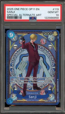 One Piece CCG Sanji Special Alternate Art OP06-119 PSA 10 Gem Mint - Image 1