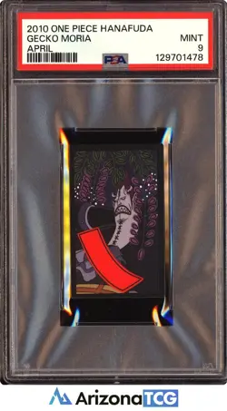 One Piece 2010 Gecko Moria April One Piece Hanafuda PSA 9 - Image 1