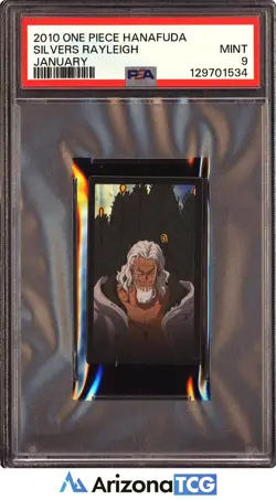 One Piece 2010 Silvers Rayleigh January One Piece Hanafuda PSA 9 - Image 1