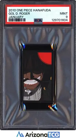 One Piece 2010 Gol D. Roger January One Piece Hanafuda PSA 9 - Image 1