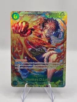 One Piece Carrying On His Will Monkey.D.Luffy Gold Alt Art OP13-118 - Image 1