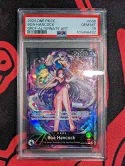 2024 One Piece - Boa Hancock OP07-038 - Alternate Art - PSA 10 GEM MT - Image 1