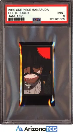 One Piece 2010 Gol D. Roger January One Piece Hanafuda PSA 9 - Image 1