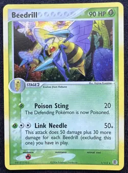 Beedrill 1/112 EX FireRed+LeafGreen Holo Pokemon TCG Ultra Rare Card 2004 NM - Image 3