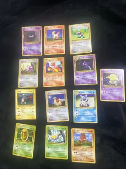 Pokemon Japanese Vintage Base Set Lot (13 Cards) All Different LP-NM - Image 1