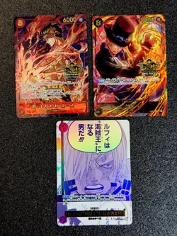 3rd Anniversary ONE PIECE Card Japanese Ace/sabo /Avent Sanji - Image 1