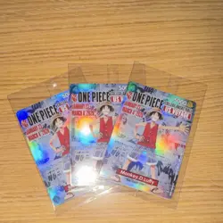 Bandai Namco One Piece Card Game College Basketball Monkey D. Luffy Lot 3 - Image 1