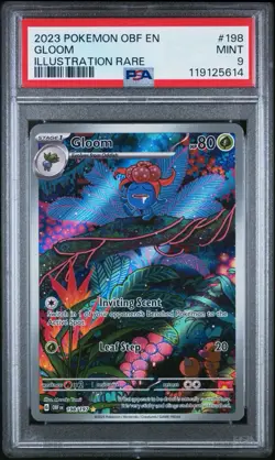 Gloom 198/197 Sv03: Obsidian Flames Holo Card NM Illustration rare PSA 9 - Image 1