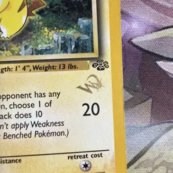 Pokemon Pikachu Jungle 1st Edition Card 60/64 Wizards W Gold Stamp - Image 4