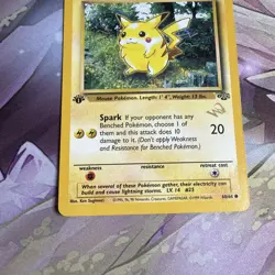 Pokemon Pikachu Jungle 1st Edition Card 60/64 Wizards W Gold Stamp - Image 5