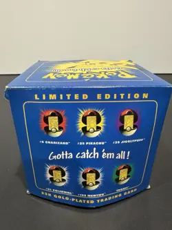 Pokemon Pikachu 23K Gold Plated Trading Card Limited Edition w/ Box & COA - Image 3