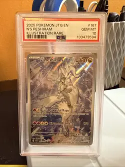 Pokemon TCG Reshiram N's Journey Together Card 167/159 PSA 10 - Image 1