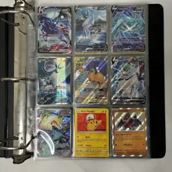Lot Of 54 Pokemon Cards Binder EX/Alt Full Art Tag GX/V/VStar/VMax/IR/Holo/Promo - Image 1