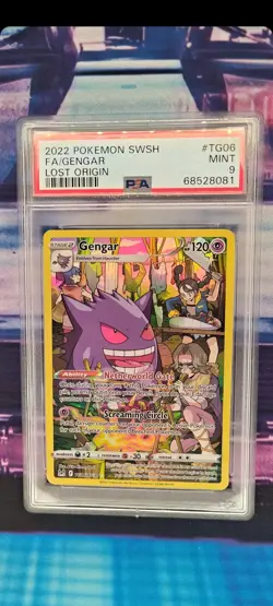 Gengar TG06/TG30 Trainer Gallery Lost Origin PSA 9 Mint Pokemon Card - Image 1