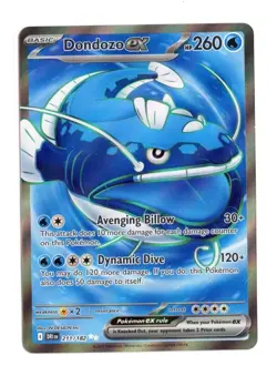 Pokemon Card Dondozo ex 211/182 Destined Rivals Full Art Ultra Rare NM/M - Image 1