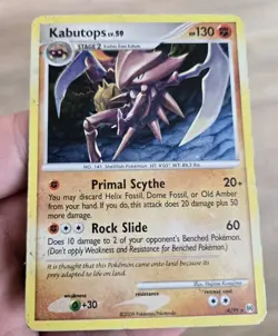 Pokemon TCG Kabutops Holo Rare Card Platinum Arceus 4/99 - Image 1