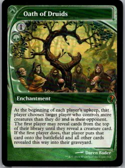 Mystery Booster 2 #212 Oath of Druids (Future Sight) - Image 1