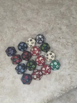 Wizards of the Coast Magic: The Gathering D20 Spindown Dice Lot, 15 Multicolor - Image 2