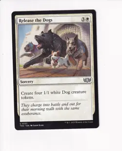 MAGIC THE GATHERING MTG COMMANDER: TARKIR: DRAGONSTORM RELEASE THE DOGS - Image 1
