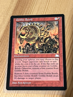 MTG Goblin Bomb - Weatherlight - Near Mint - Magic: the Gathering - Image 1