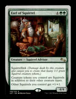 MTG Earl of Squirrel LP Light Play Unstable [4271] - Image 1