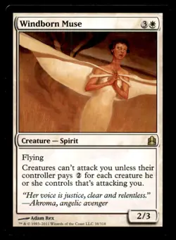 Windborn Muse LP Light Play Commander 2011 MTG [11692] - Image 1