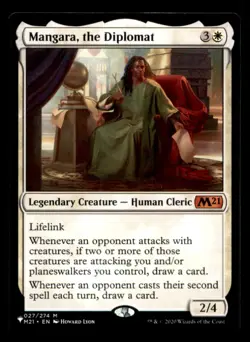 Mangara, the Diplomat LP Light Play The List MTG [8925] - Image 1