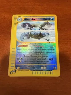 Blastoise 37/165 Expedition Pokemon Card Vintage WOTC Reverse Holo Rare LP - Image 1