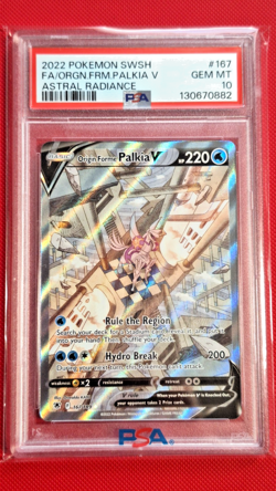 Pokemon Origin Forme Palkia V Astral Radiance Full Alt Art #167 PSA 10 Gem Mint - Image 1