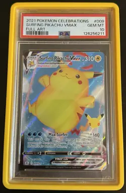 Pokemon Celebrations Flying & Surfing Pikachu VMAX 007 009 PSA 10 Sequential - Image 3