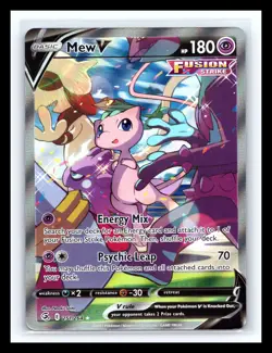 💥 Pokemon Card Mew V SWSH Fusion Strike # 251/264 Alt Art Secret Rare Holo - Image 1