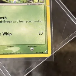 Pokemon HP Crystal Guardians 46/100 Bulbasaur Vtg Card 2006 - Image 3