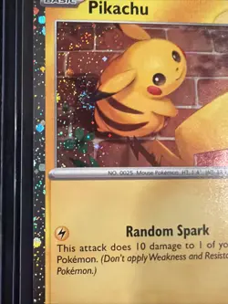 Pikachu 051 /162 Stamped 2026 Pokemon Day 30th Anniversary Promo Cosmos SWIRL - Image 2