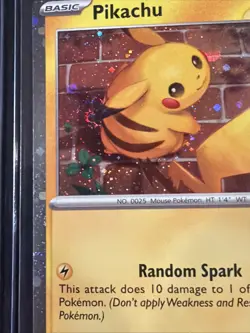 Pikachu 051 /162 Stamped 2026 Pokemon Day 30th Anniversary Promo Cosmos SWIRL - Image 3