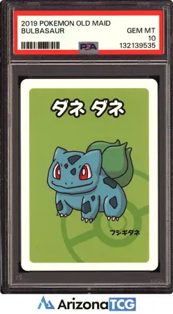 Pokemon 2019 Bulbasaur Pokemon Old Maid Japanese GEM MINT PSA 10 - Image 1