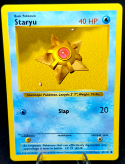 Pokemon Card Shadowless Staryu (65/102) Base Set Common 1999 ***NM*** - Image 1