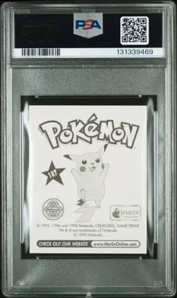 PSA 7 NM 1999 MERLIN POKEMON #187 GENGAR - Image 2