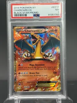 CHARIZARD EX #XY17 2014 POKEMON XY BLACK STAR PROMO PSA 7 - Image 1