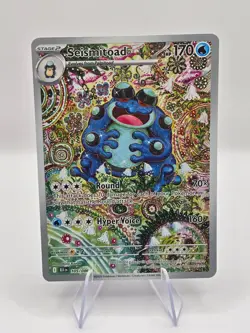 Pokemon TCG SV Black Bolt Seismitoad 105/086 Illustrated Rare - Image 1